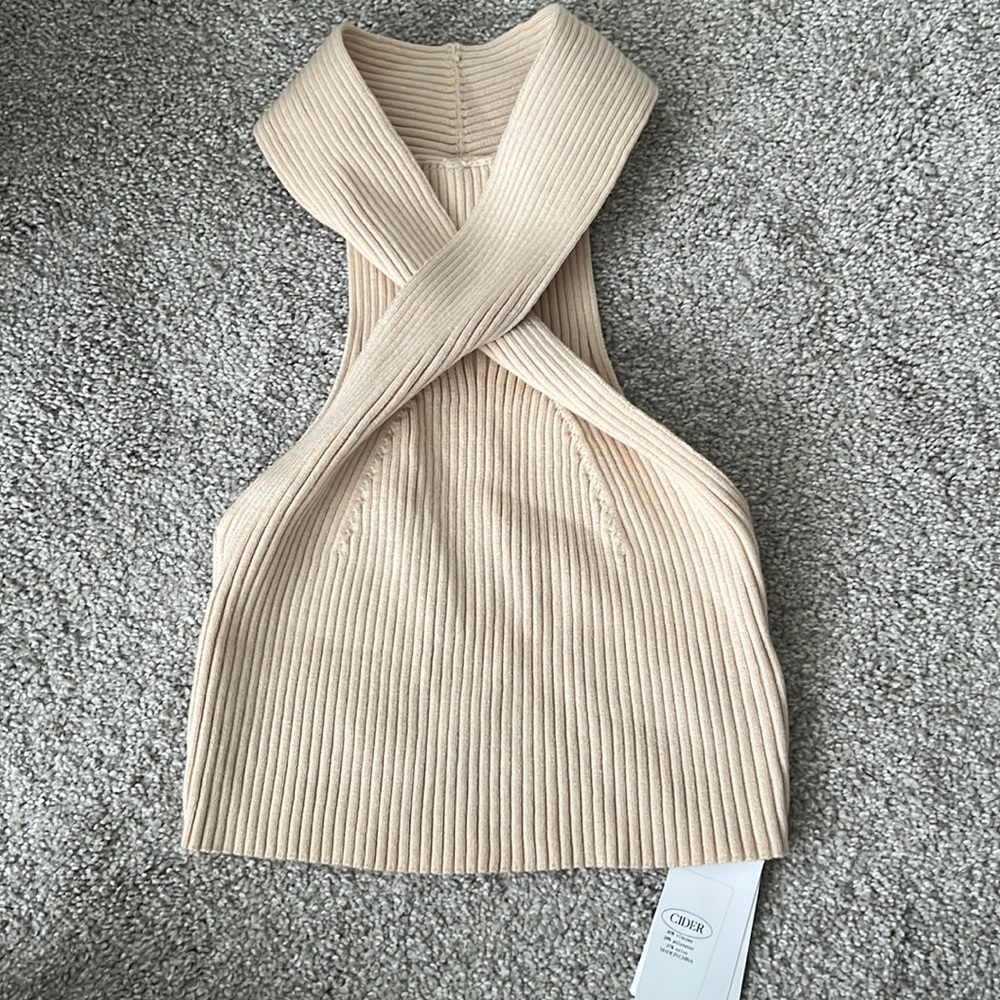 CIDER Beige halter new never worn
